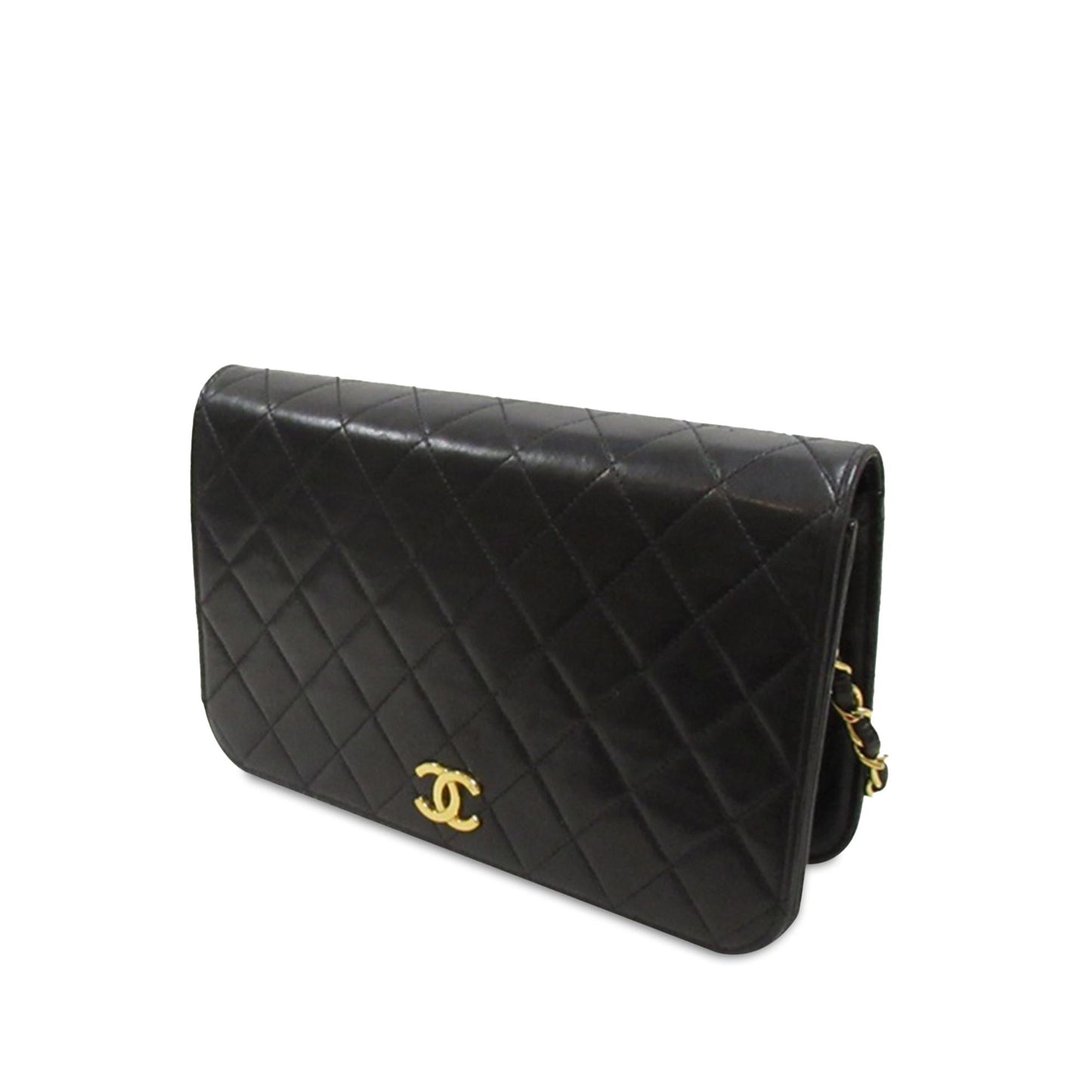 Chanel CC Quilted Lambskin Full Flap (SHG-asJbUd) Crossbody