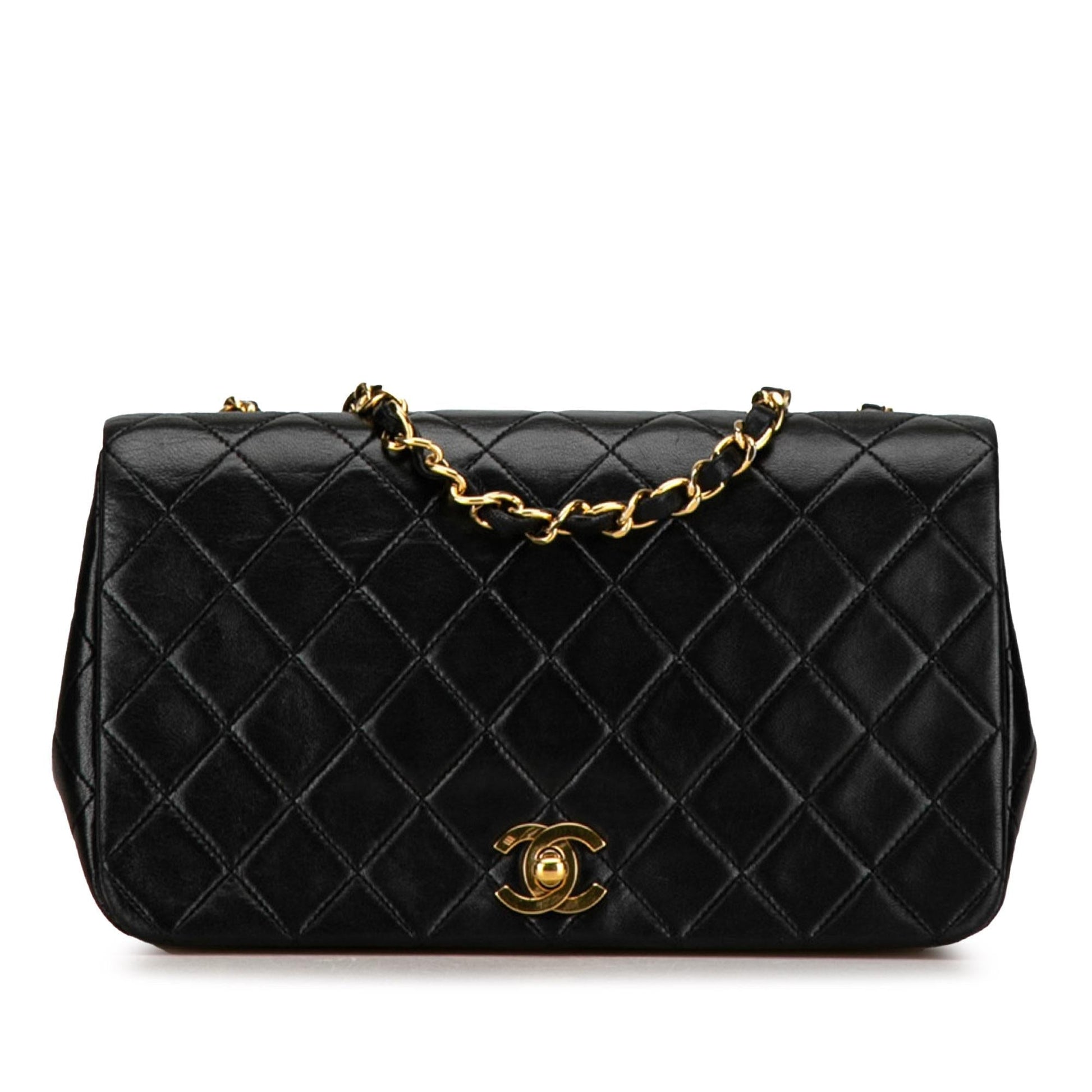 Chanel CC Quilted Lambskin Full Flap (SHG-6r8o9E) Crossbody
