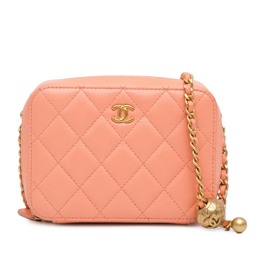 Chanel CC Quilted Lambskin Pearl Crush Camera Bag (SHG-Pv1zqe)