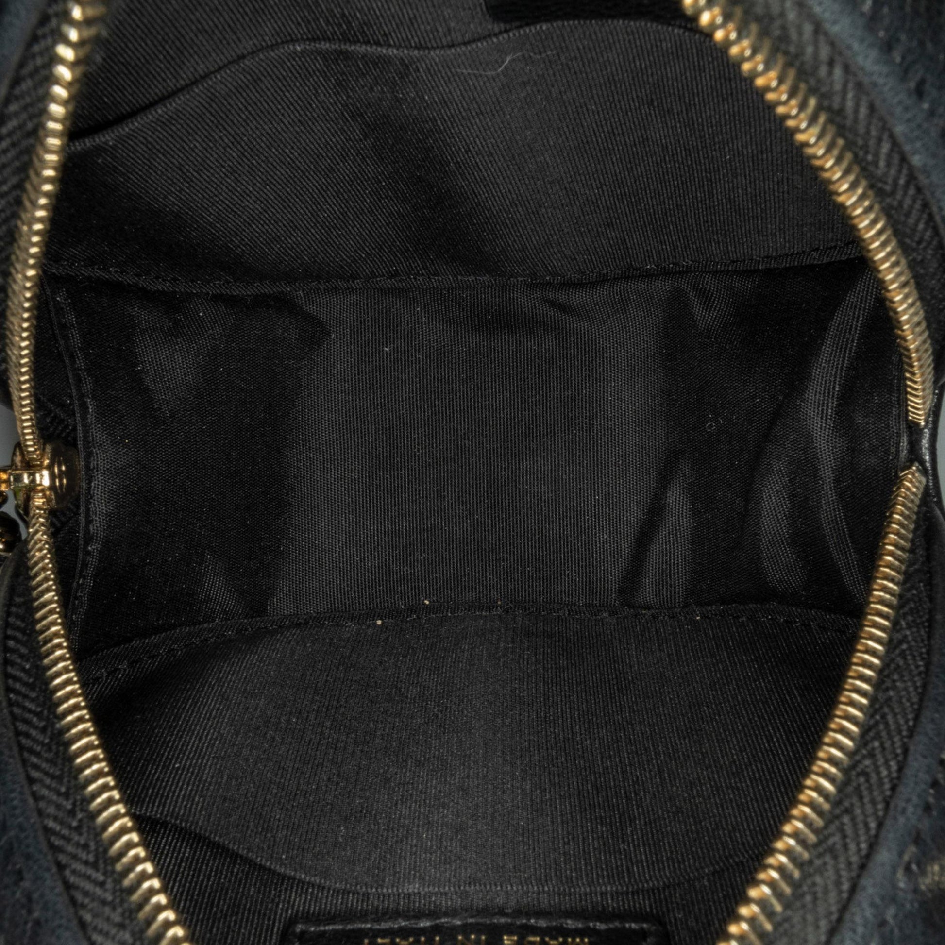 Chanel CC Quilted Lambskin Round Clutch with Chain
