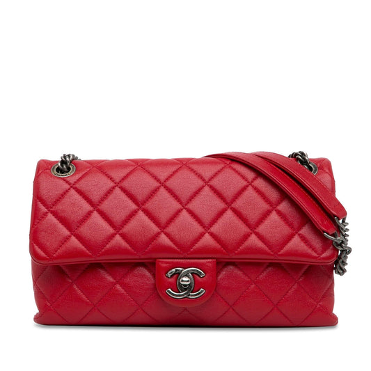 Chanel CC Quilted Lambskin Single Flap (SHG-srjhdn) Shoulder Bag