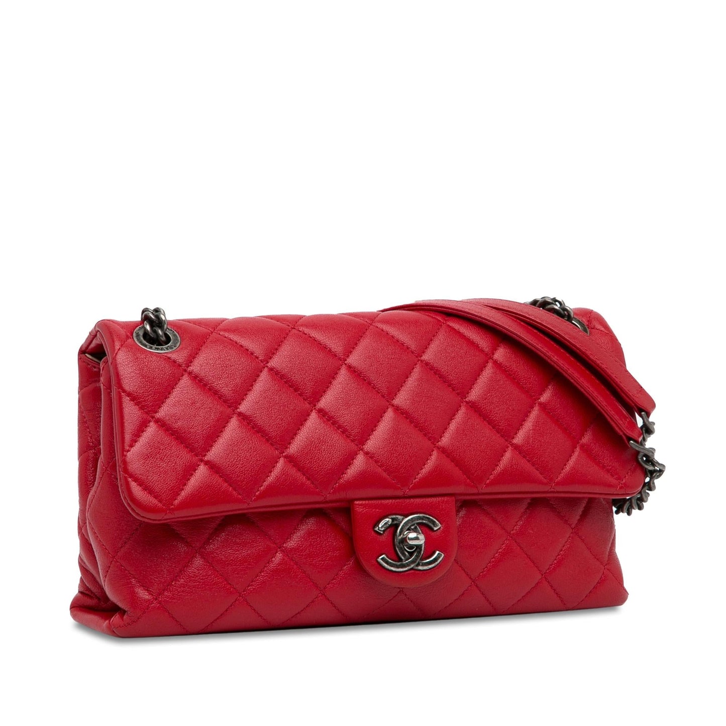 Chanel CC Quilted Lambskin Single Flap (SHG-srjhdn) Shoulder Bag