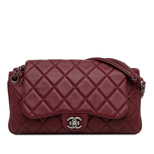 Chanel CC Quilted Lambskin Single Flap (SHG-zHHunq) Shoulder Bag