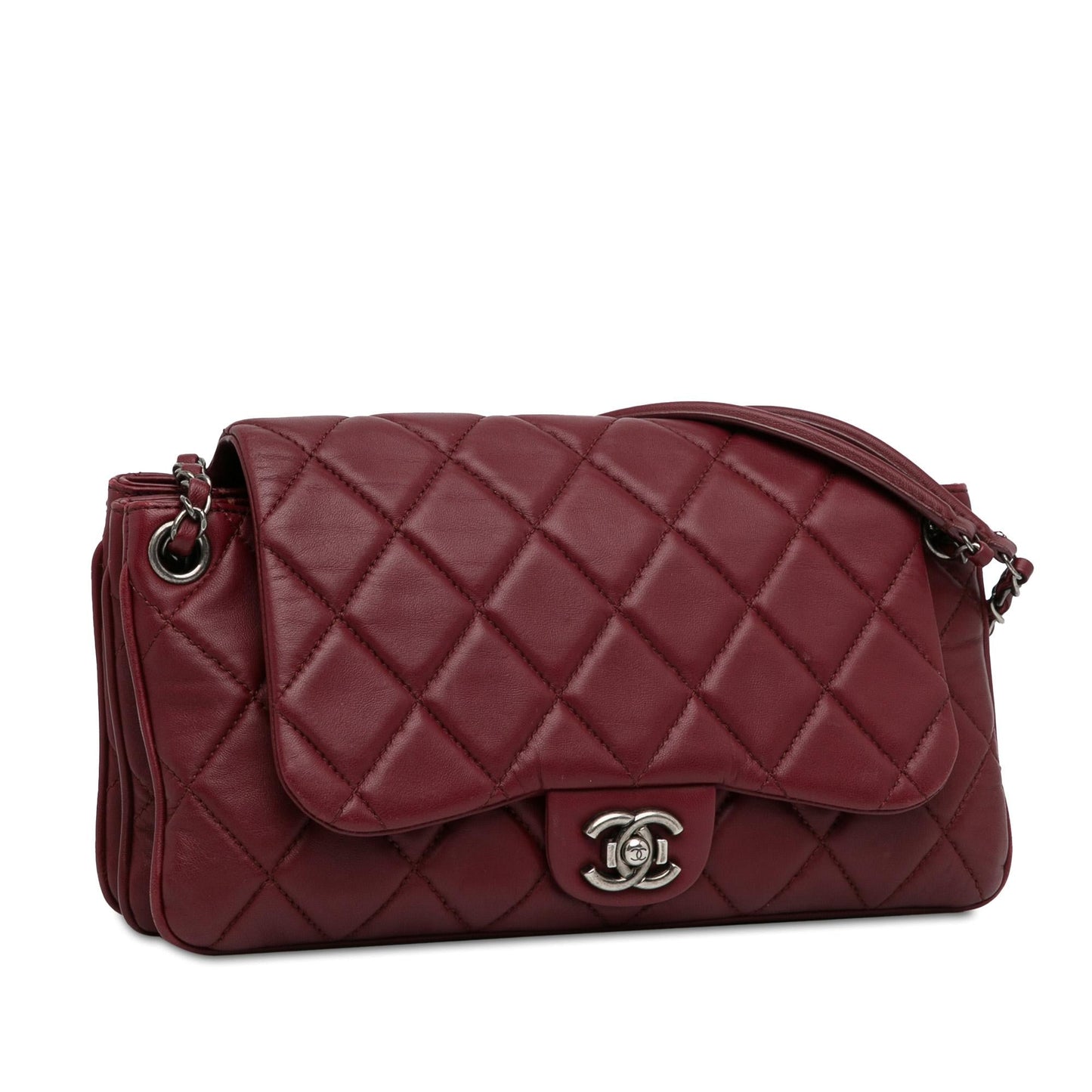 Chanel CC Quilted Lambskin Single Flap (SHG-zHHunq) Shoulder Bag