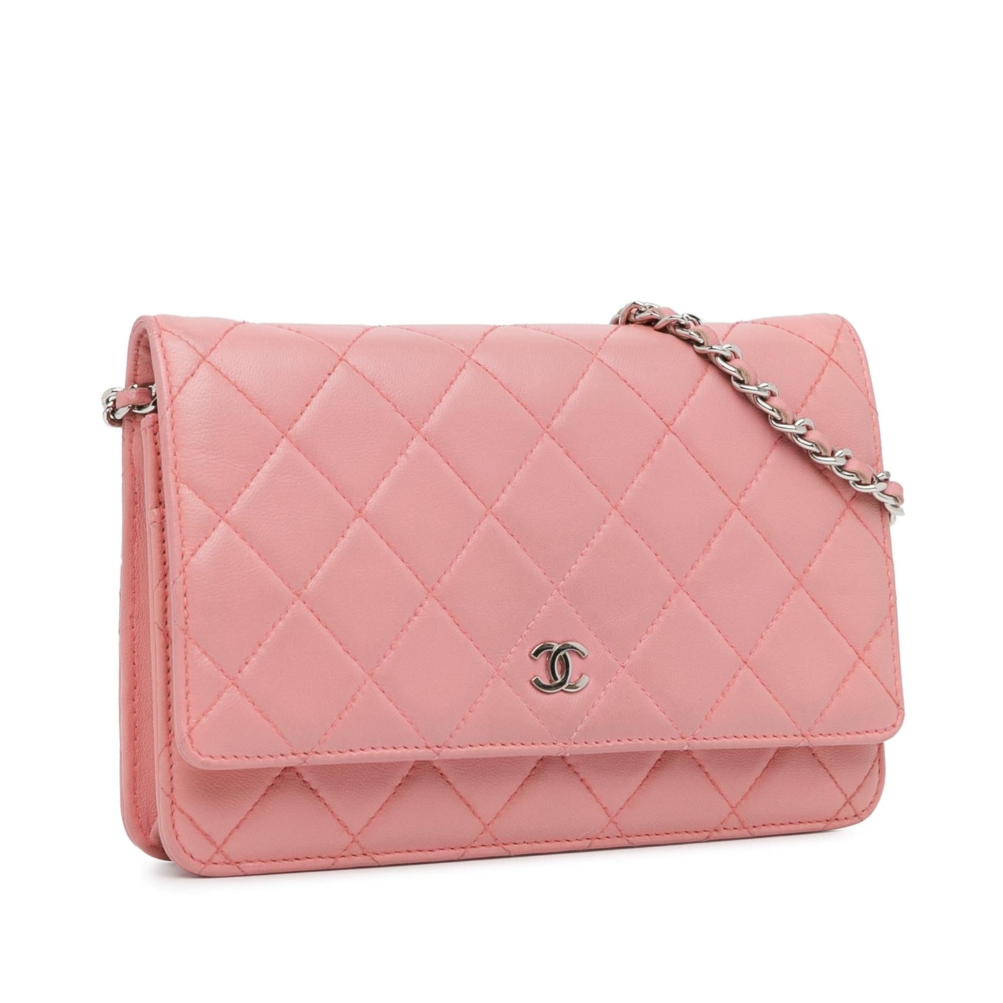 Chanel CC Quilted Lambskin Wallet On Chain (SHG-eULIFC) Crossbody