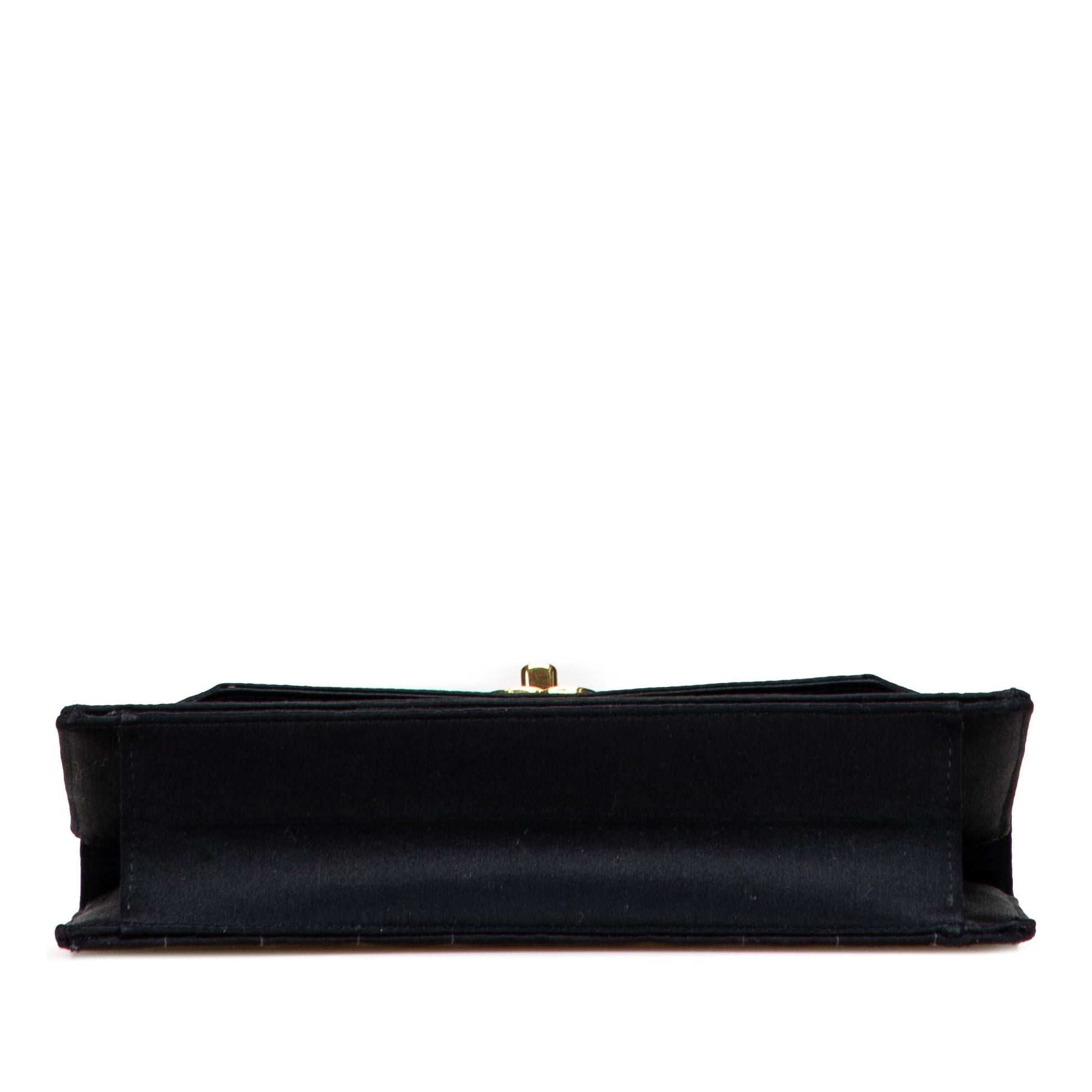 Chanel CC Satin Flap Clutch