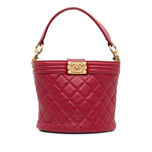Chanel Calfskin Boy Bucket Bag (SHG-nCJtTq)