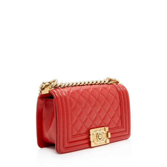 Chanel Calfskin Boy Small Flap Bag