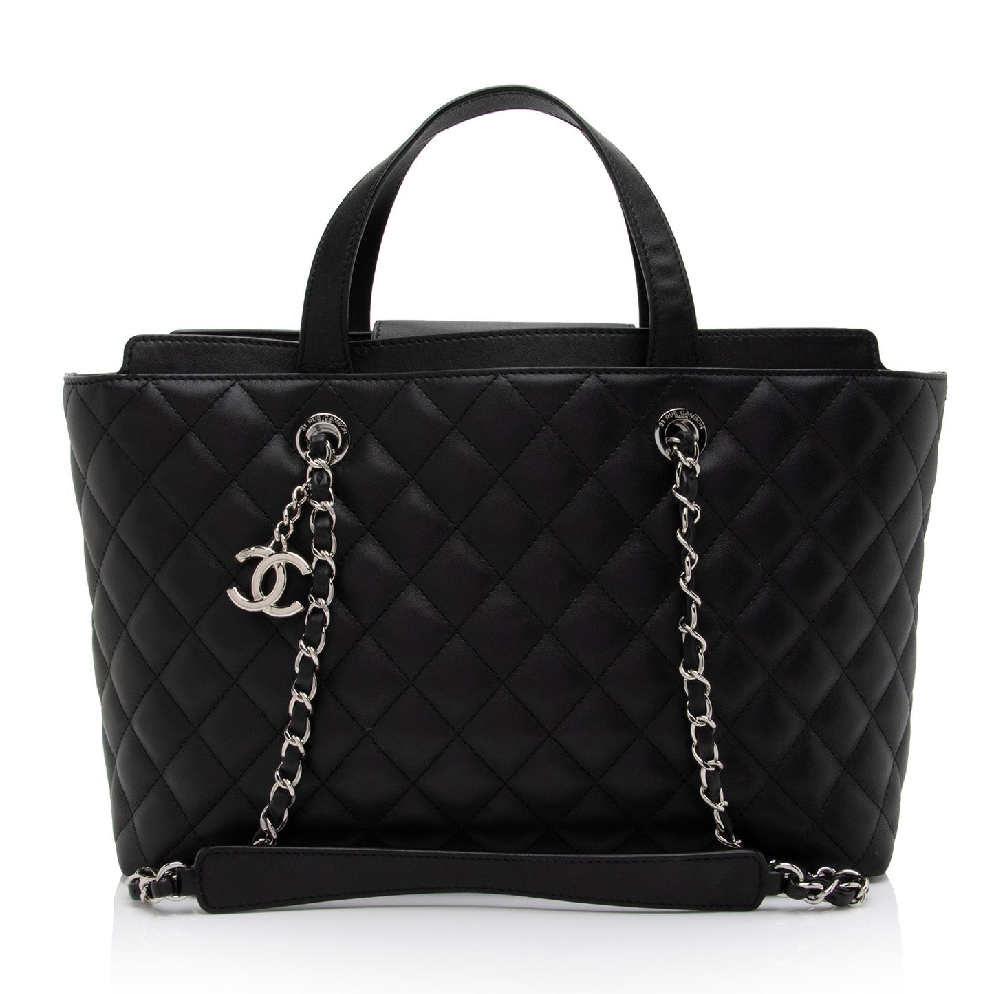Chanel Calfskin CC Large Shopping Tote SHF kkslci