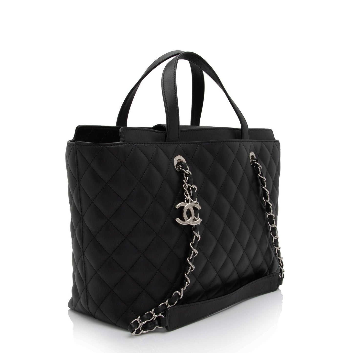 Chanel Calfskin CC Large Shopping Tote SHF kkslci