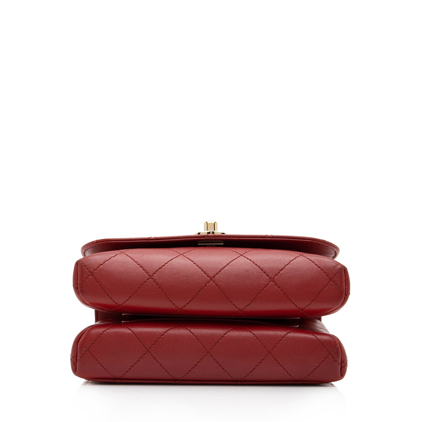 Chanel Calfskin Double Pocket Small Top Handle Bag SHF 2K0IF5