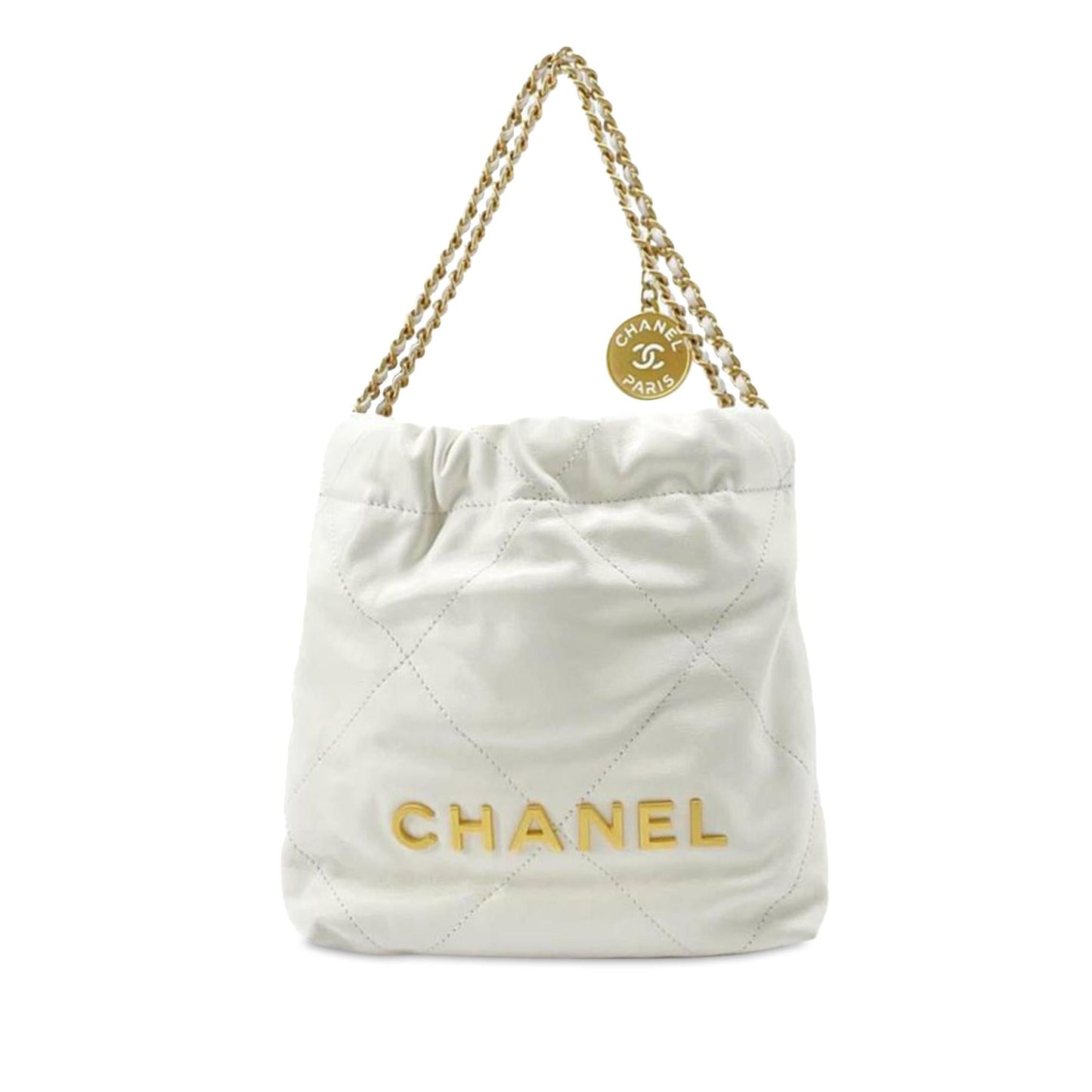 Chanel Calfskin Mini 22 Satchel SHG TpGbCT