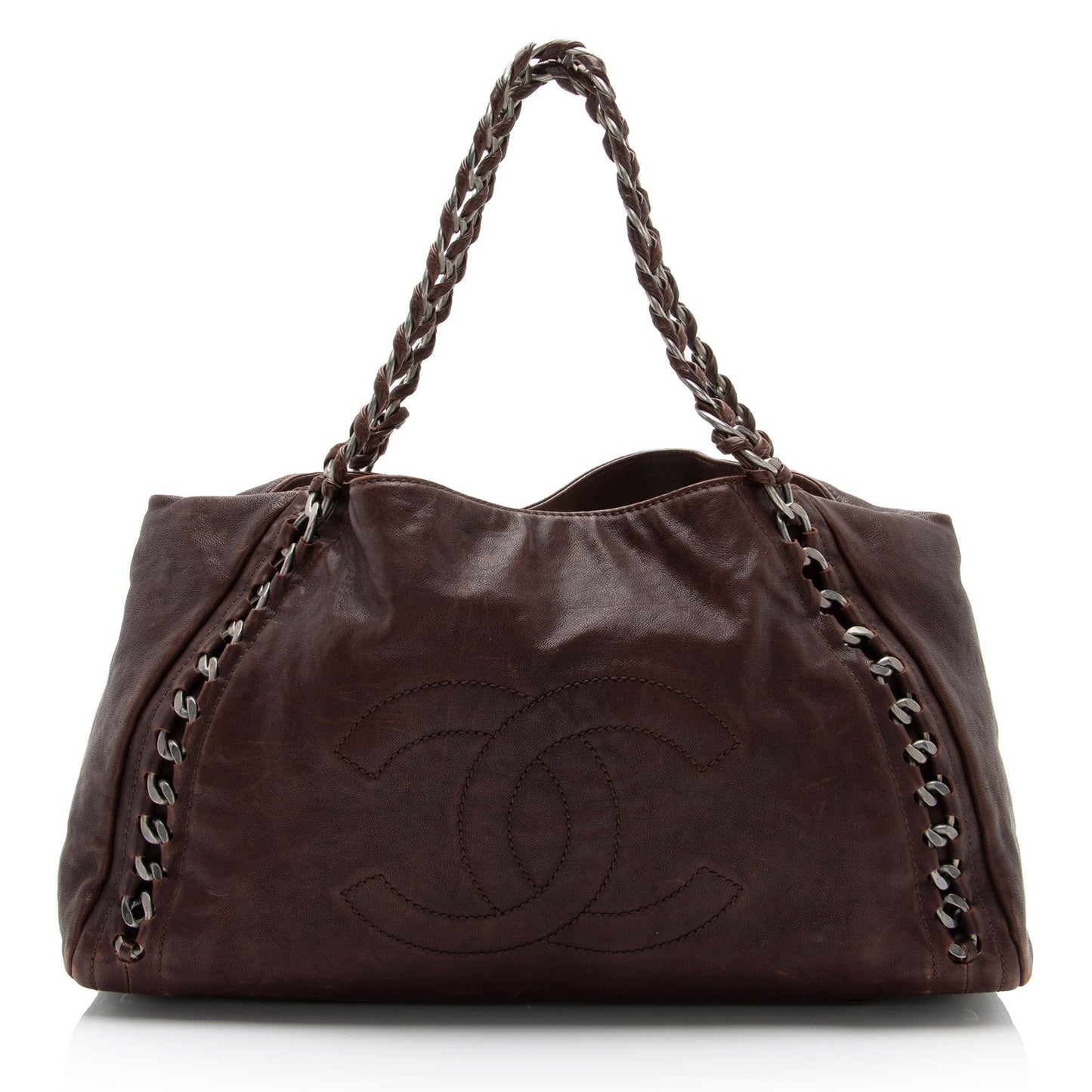Chanel Calfskin Modern Chain CC Large Tote SHF PQHhp1