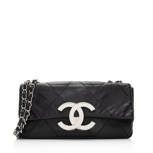 Chanel Calfskin Oversized Quilted CC Small Flap Bag SHF FRyV1T