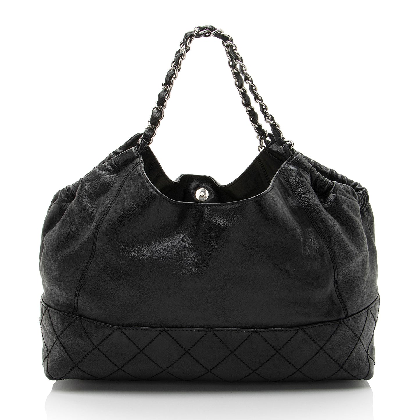 Chanel Calfskin Petit Cocos Cabas Shopper Tote