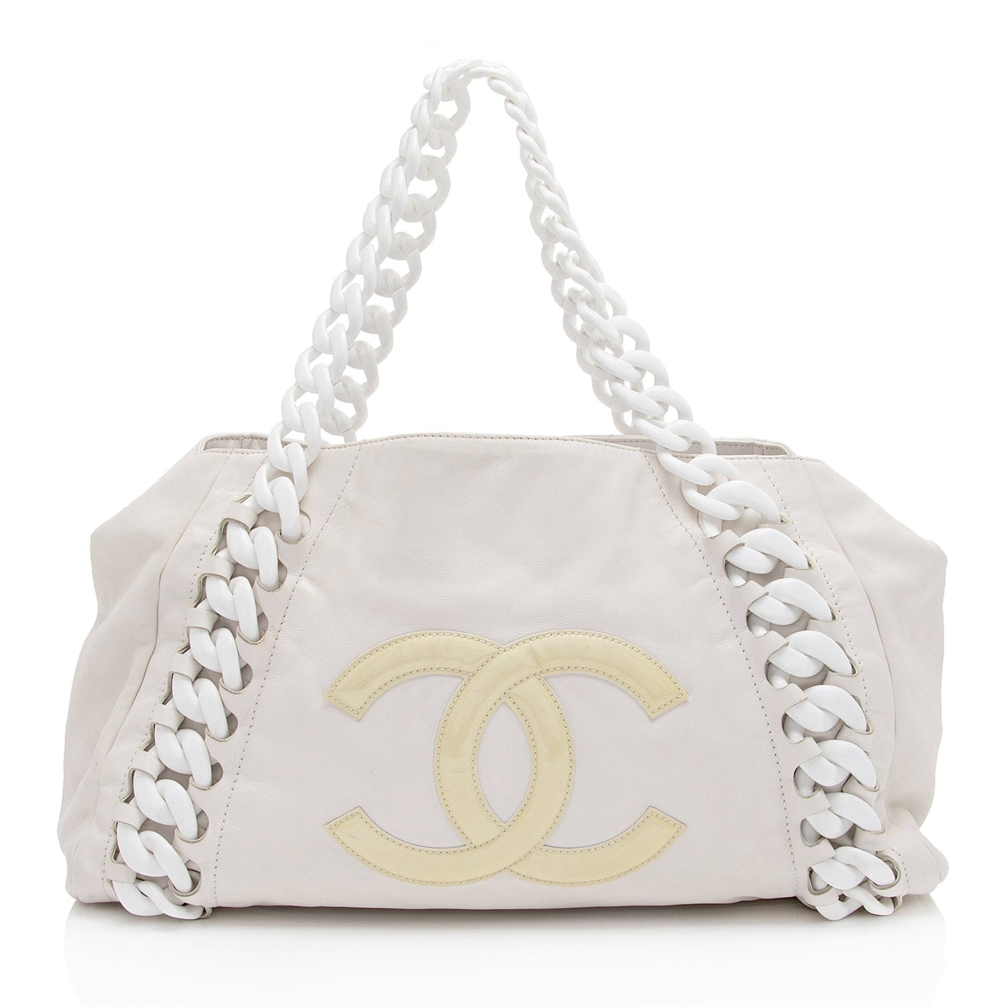 Chanel Calfskin Modern Chain CC Large Tote SHF ovDAqu