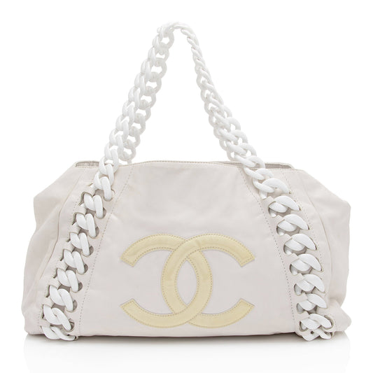 Chanel Calfskin Modern Chain CC Large Tote SHF ovDAqu