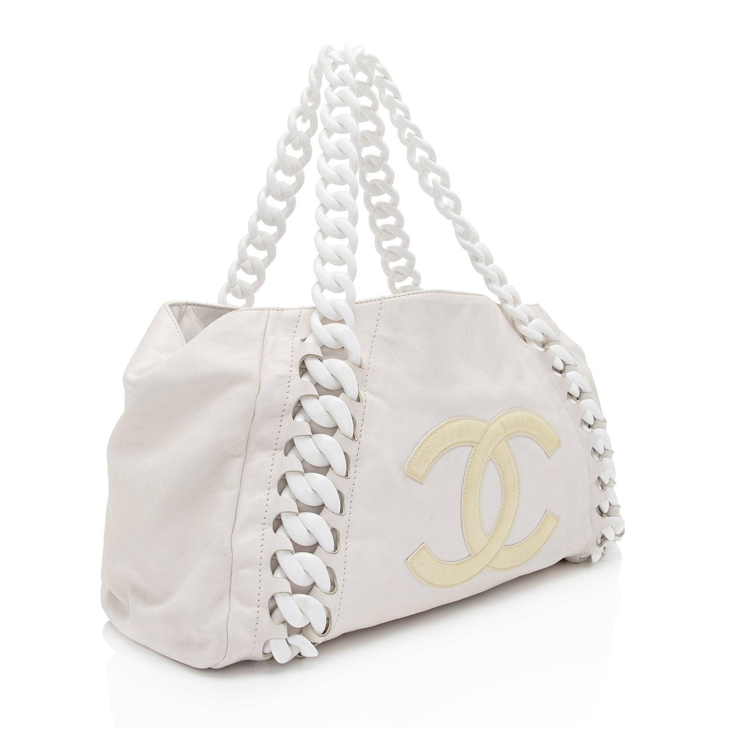 Chanel Calfskin Modern Chain CC Large Tote SHF ovDAqu