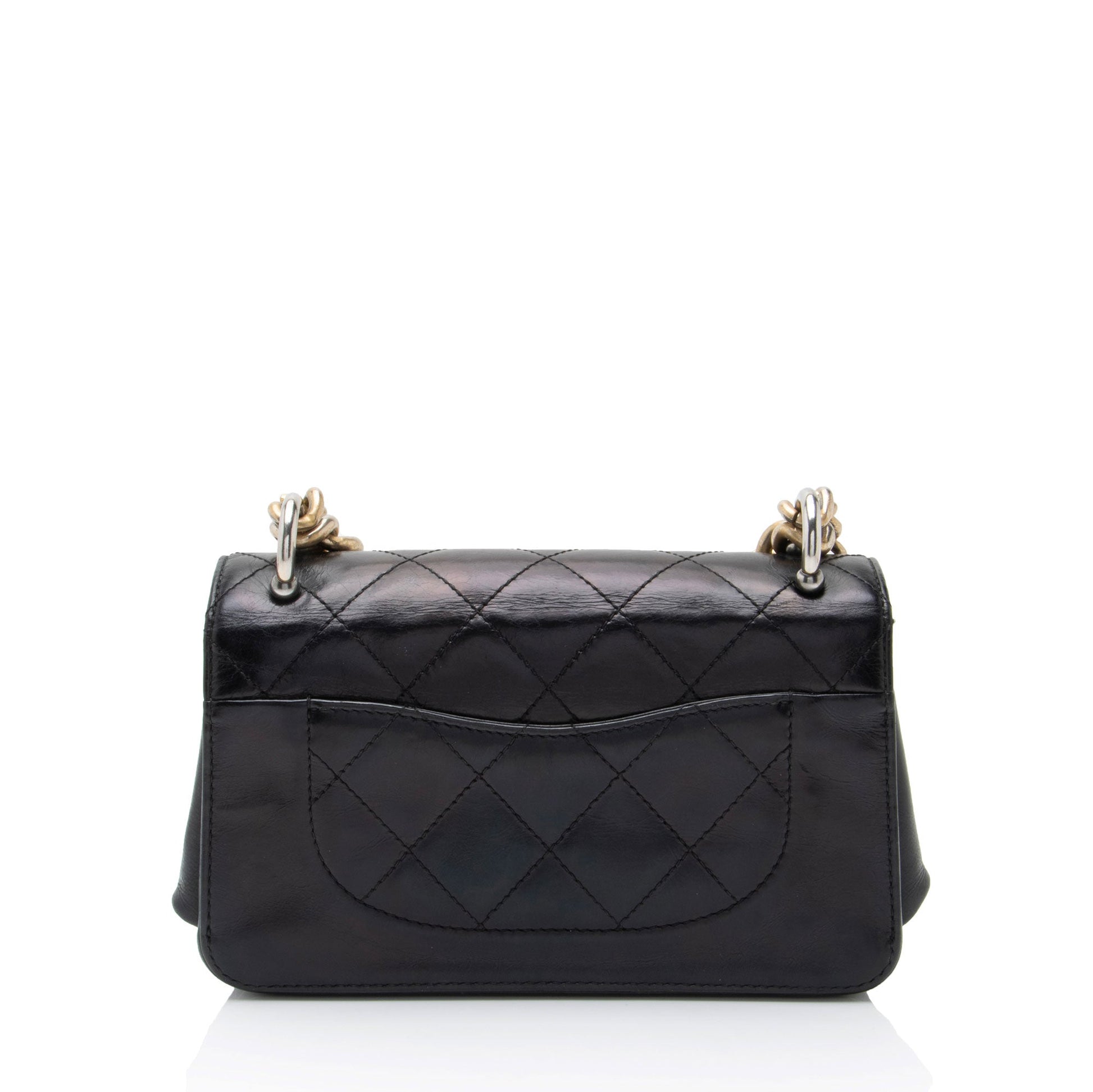 Chanel Calfskin Straight Line Mini Flap Bag