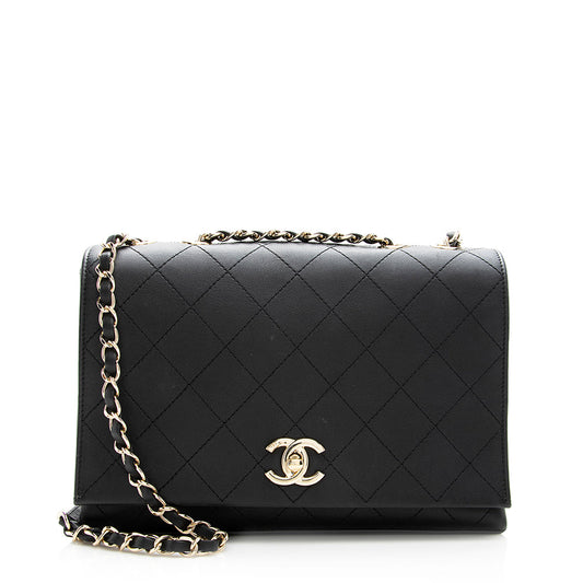 Chanel Calfskin Triple Compartment Flap Bag SHF 19403