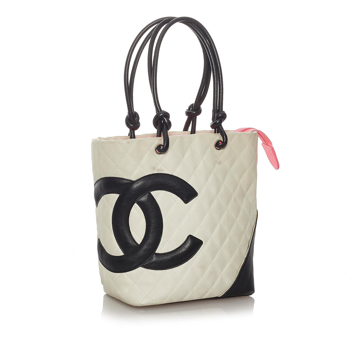 Chanel Cambon Ligne Lambskin Leather Tote Bag SHG 27559