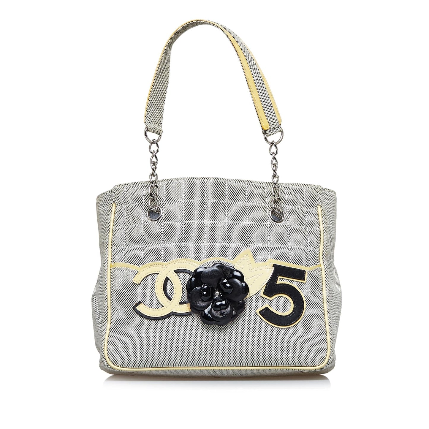 Chanel Camellia CC Choco Bar No 5 Shoulder Bag SHG 0fG30s
