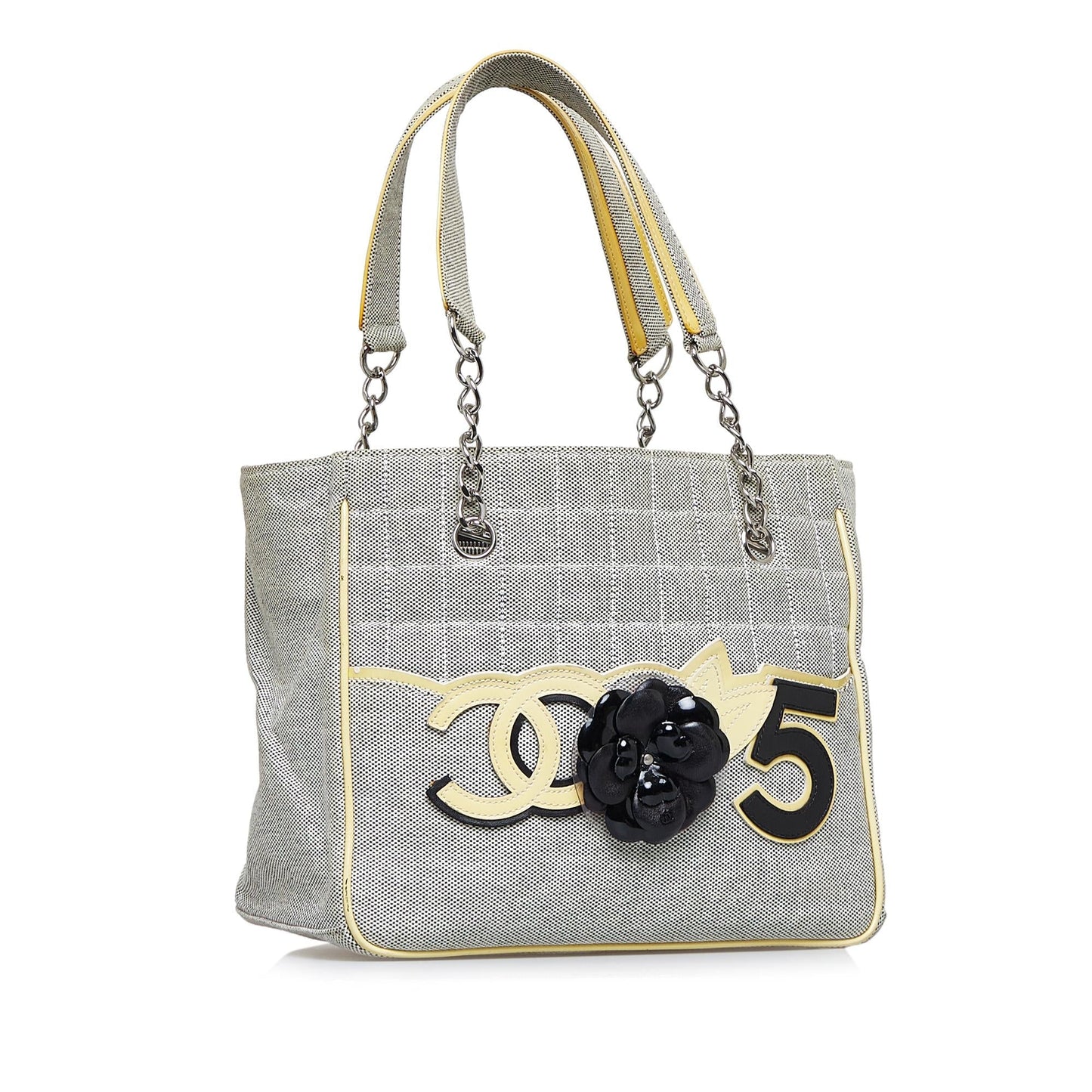 Chanel Camellia CC Choco Bar No 5 Shoulder Bag SHG 0fG30s