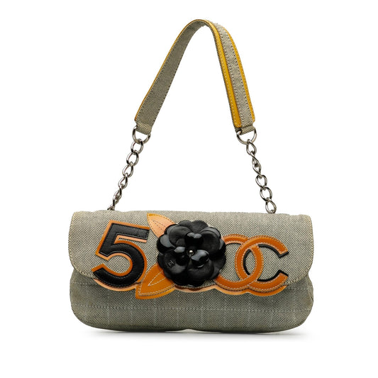 Chanel Camellia Cc No. 5 Baguette (SHG-5NQaai) Pochette
