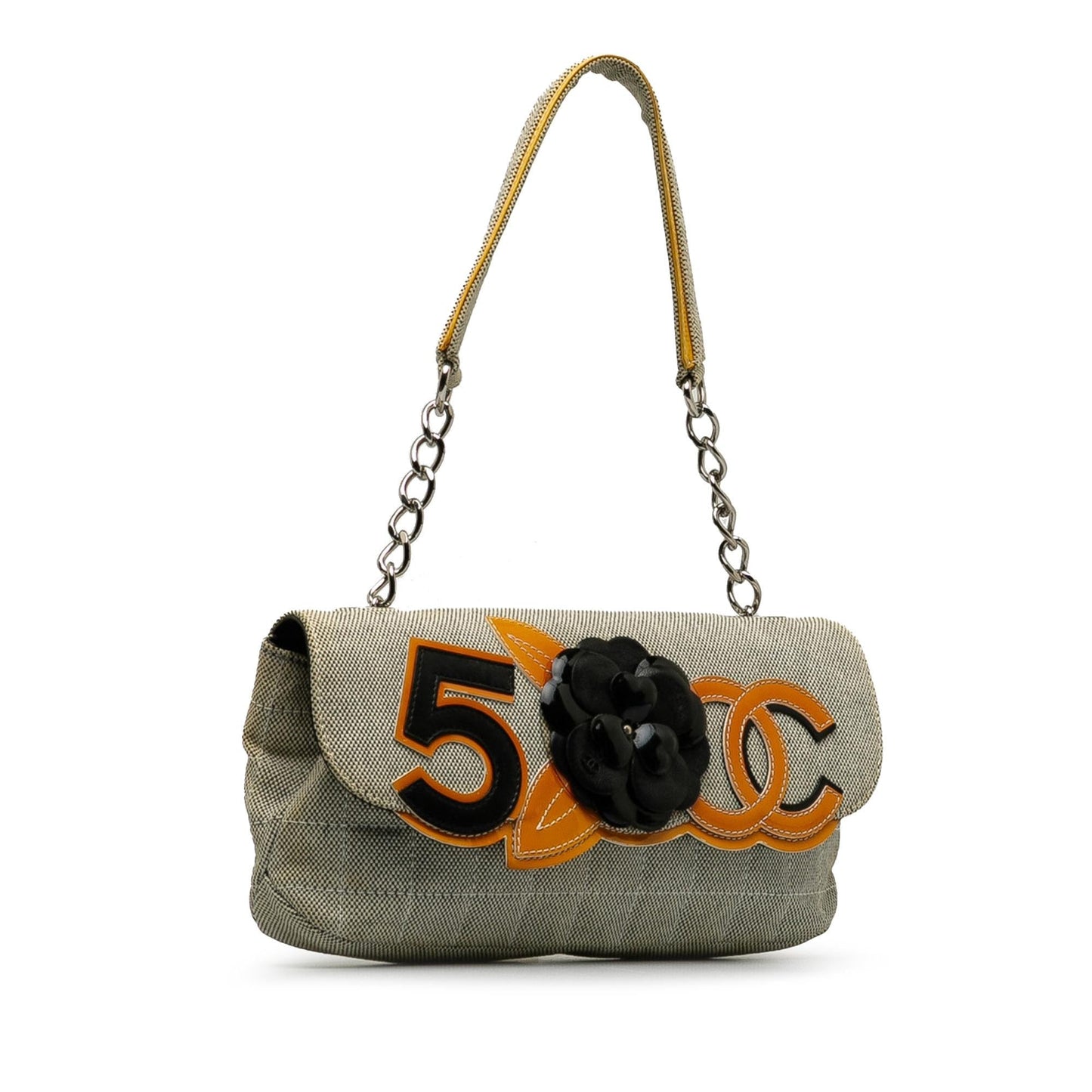 Chanel Camellia Cc No. 5 Baguette (SHG-5NQaai) Pochette