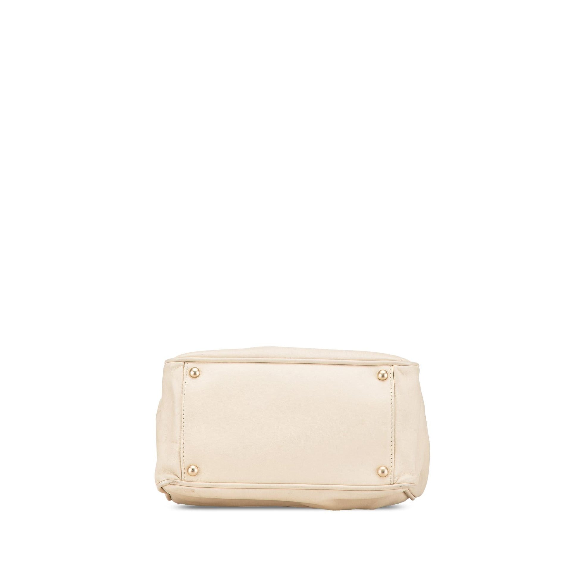 Chanel Camellia Lambskin Logo Tote