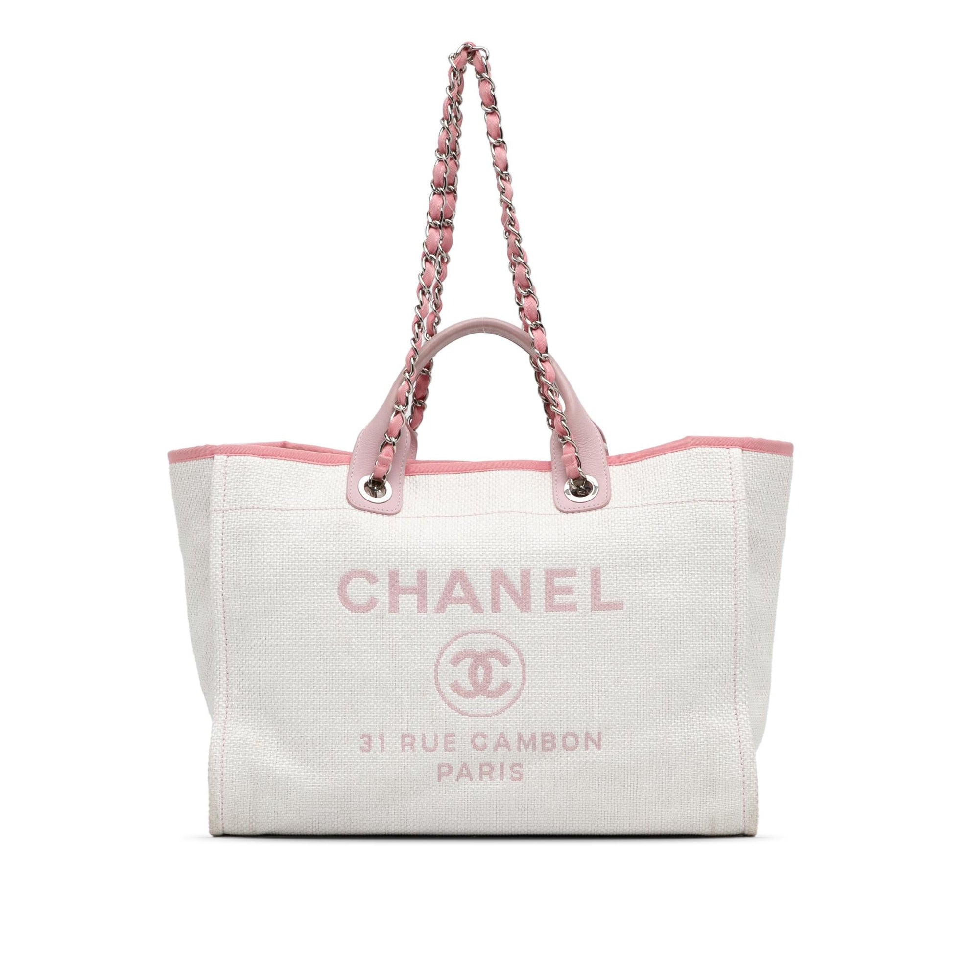 Chanel Canvas Deauville Satchel (SHG-mwl0mY) Handbag