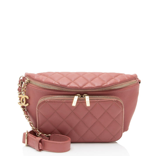 Chanel Caviar Leather Business Affinity Waist Bag