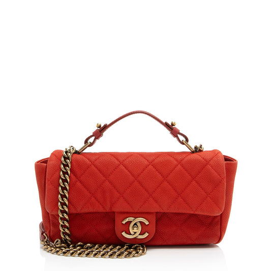 Chanel Caviar Leather Chic Quilt Flap Bag