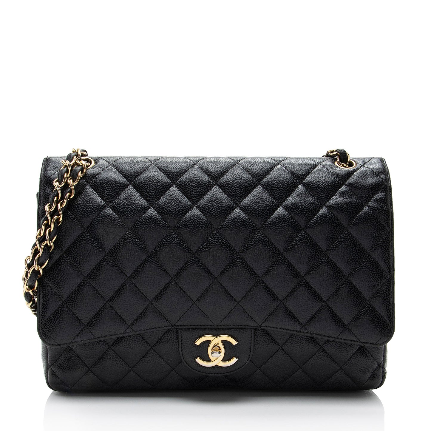 Chanel Caviar Leather Classic Maxi Double Flap Bag