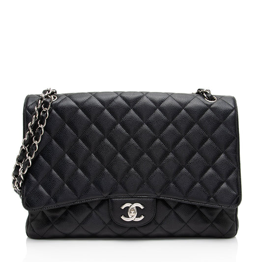 Chanel Caviar Leather Classic Maxi Single Flap Bag