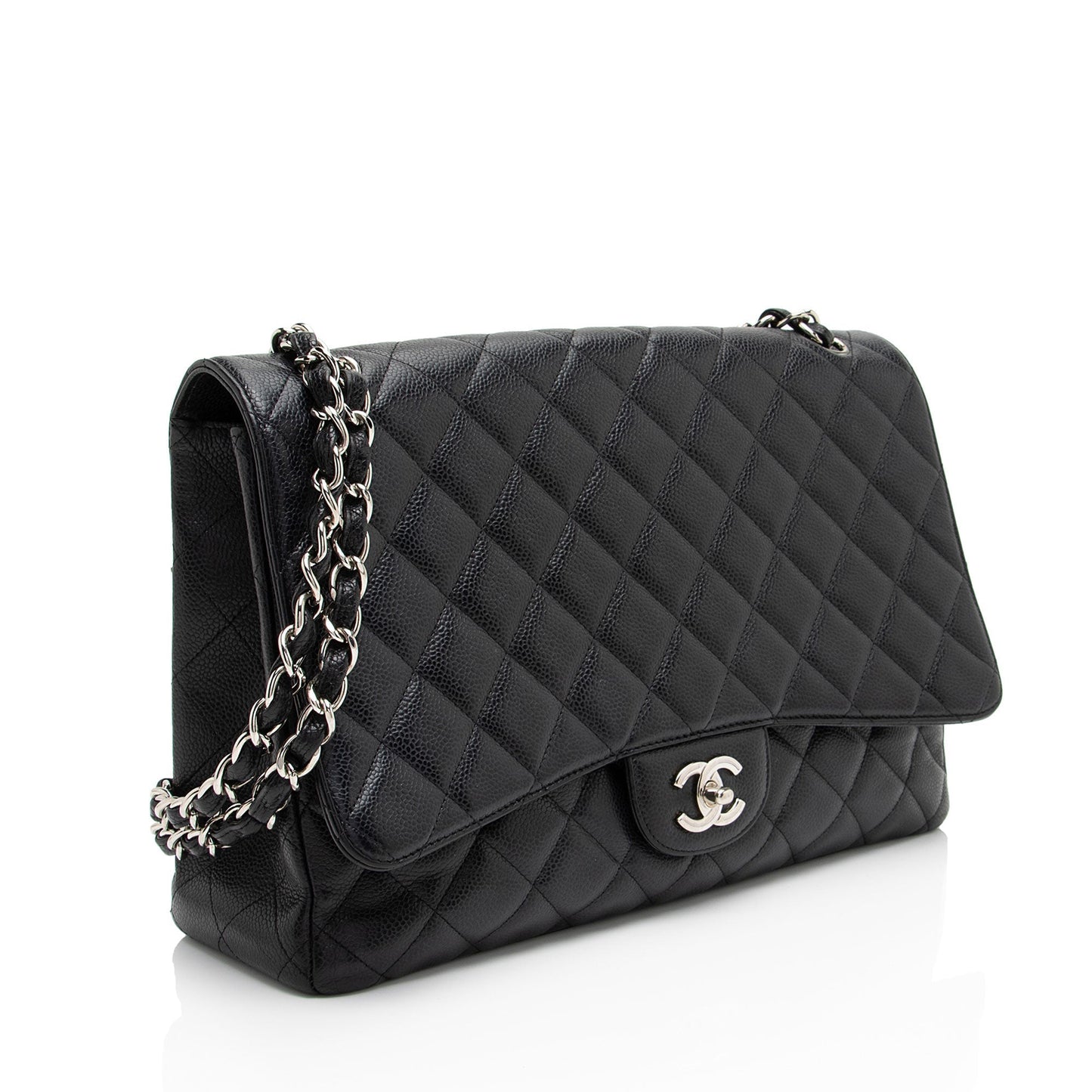 Chanel Caviar Leather Classic Maxi Single Flap Bag