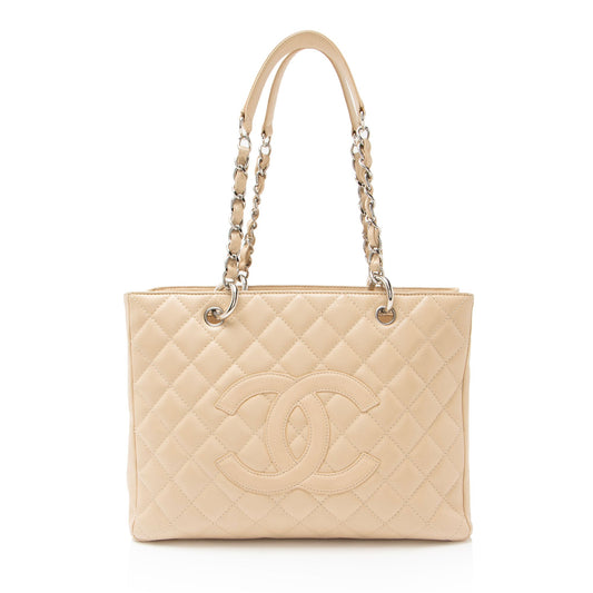 Chanel Caviar Leather Grand Shopping Tote