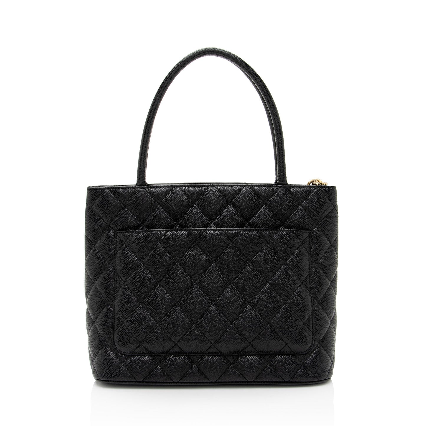 Chanel Caviar Leather Medallion Tote (SHF-7Ttgip)