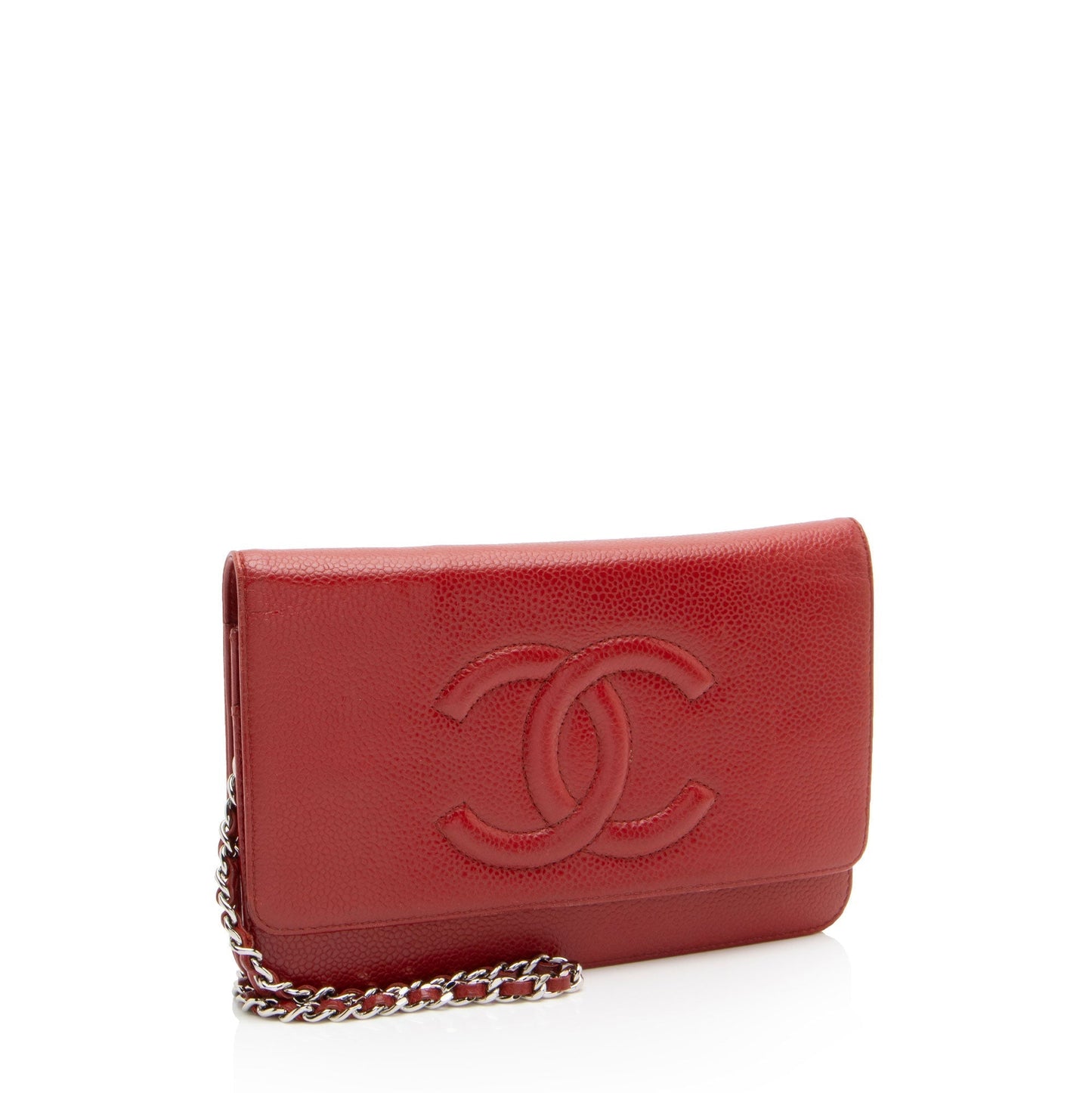 Chanel Caviar Leather Timeless CC Wallet on Chain (SHF-HMJvRT) Crossbody
