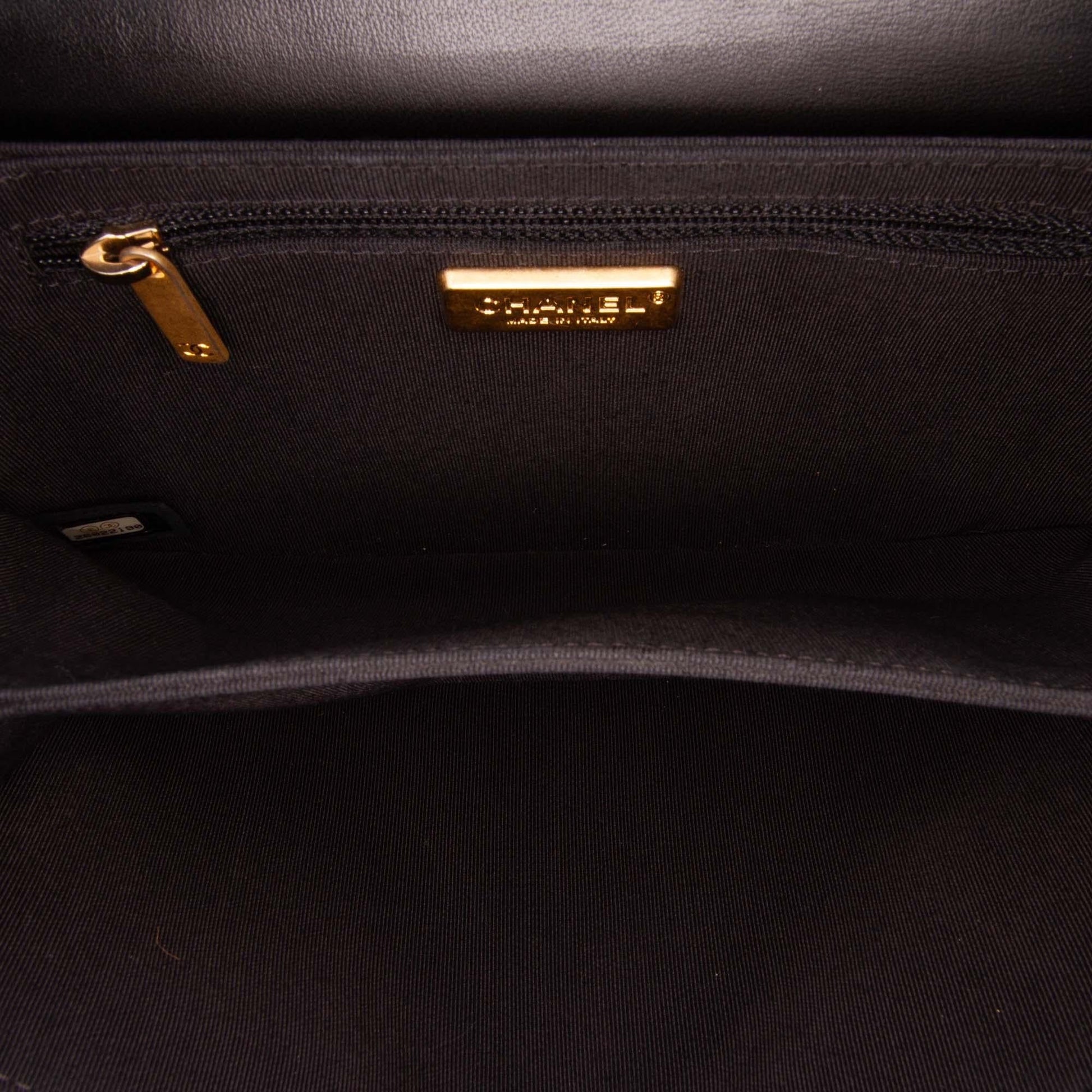 Chanel Chevron Lambskin CC Medallion Button Flap Clutch