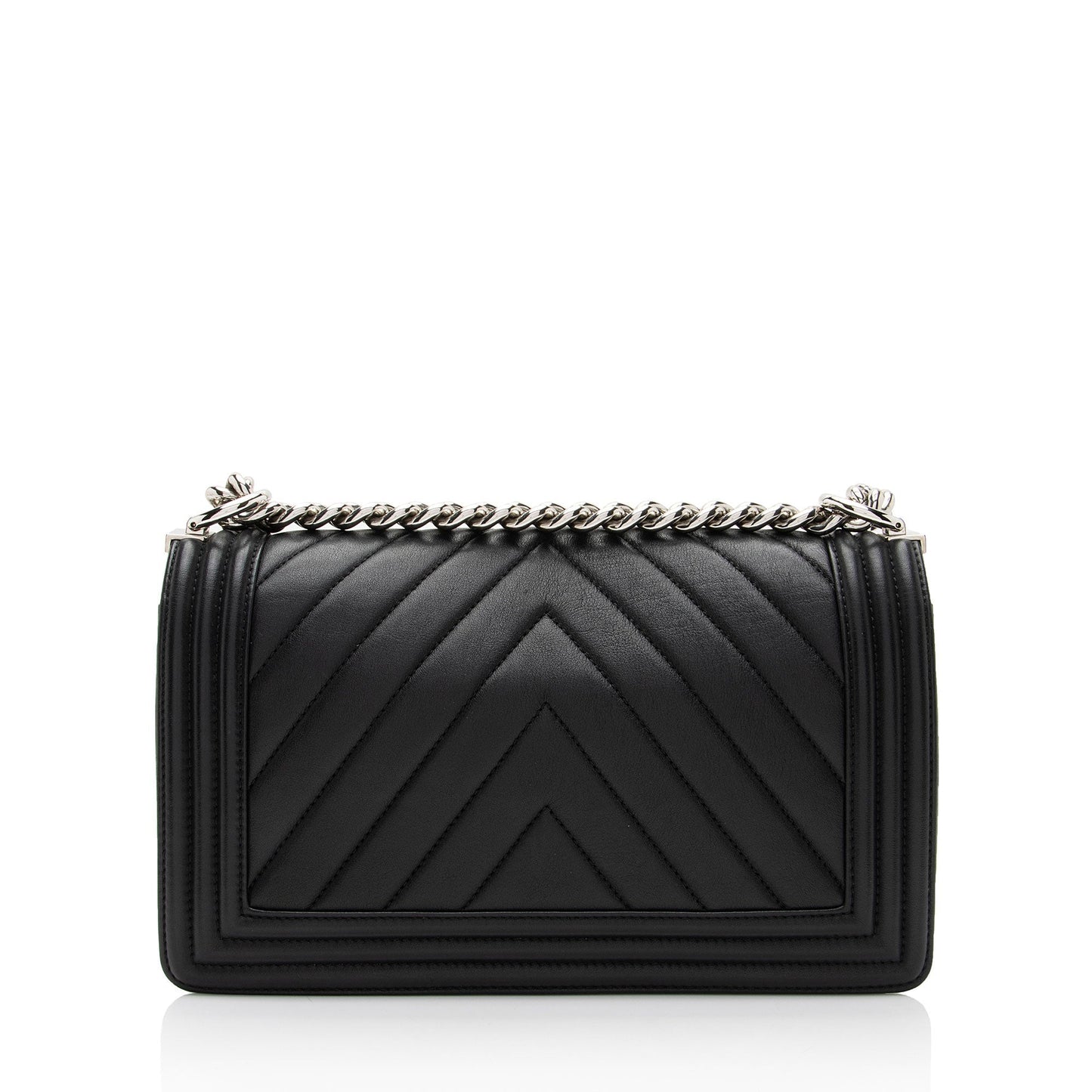 Chanel Chevron Lambskin Old Medium Boy Bag