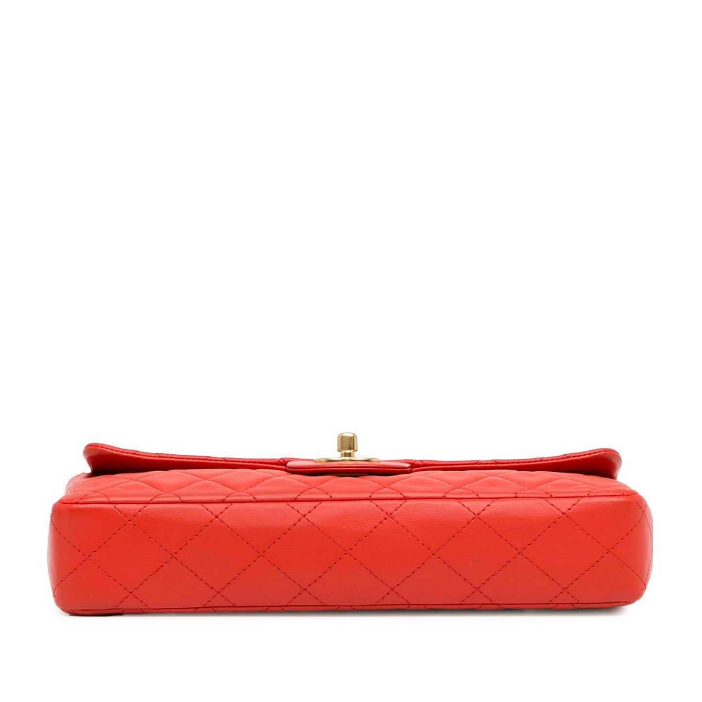 Chanel Classic Lambskin East West Single Flap (SHG-MyImCq) Shoulder Bag