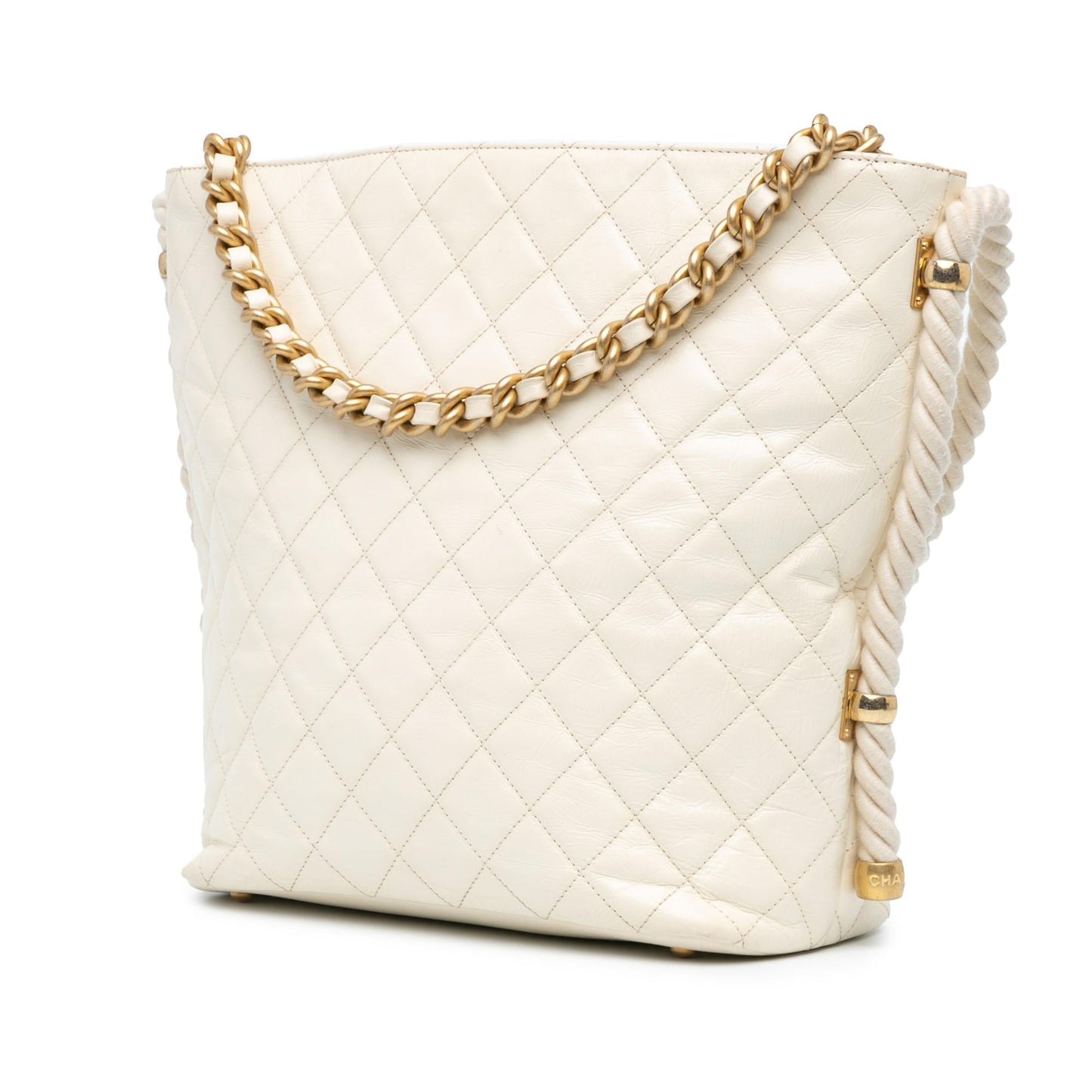 Chanel Crumpled Calfskin En Vogue Rope Satchel (SHG-YyDuG5) Handbag