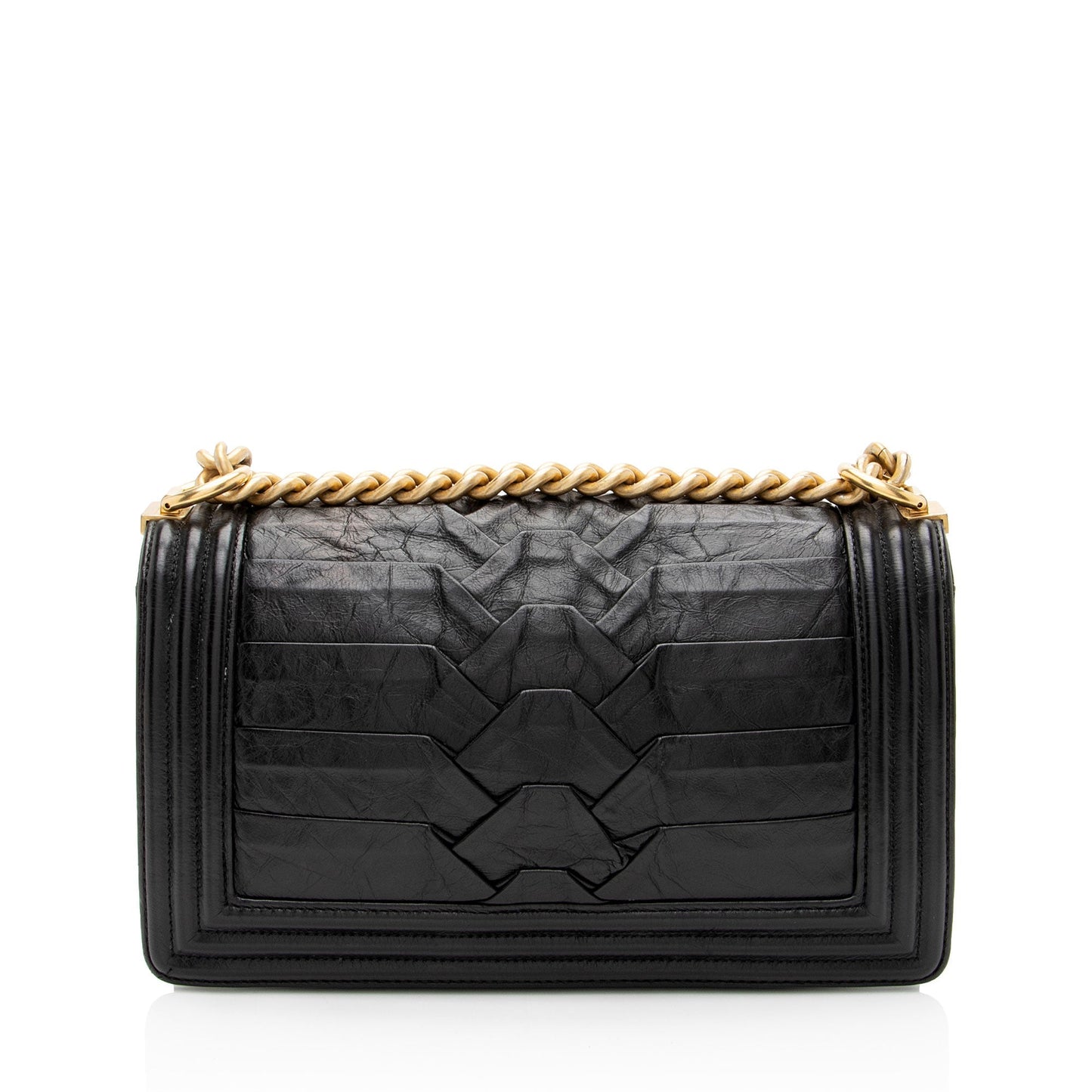 Chanel Crumpled Calfskin Old Medium Boy Bag