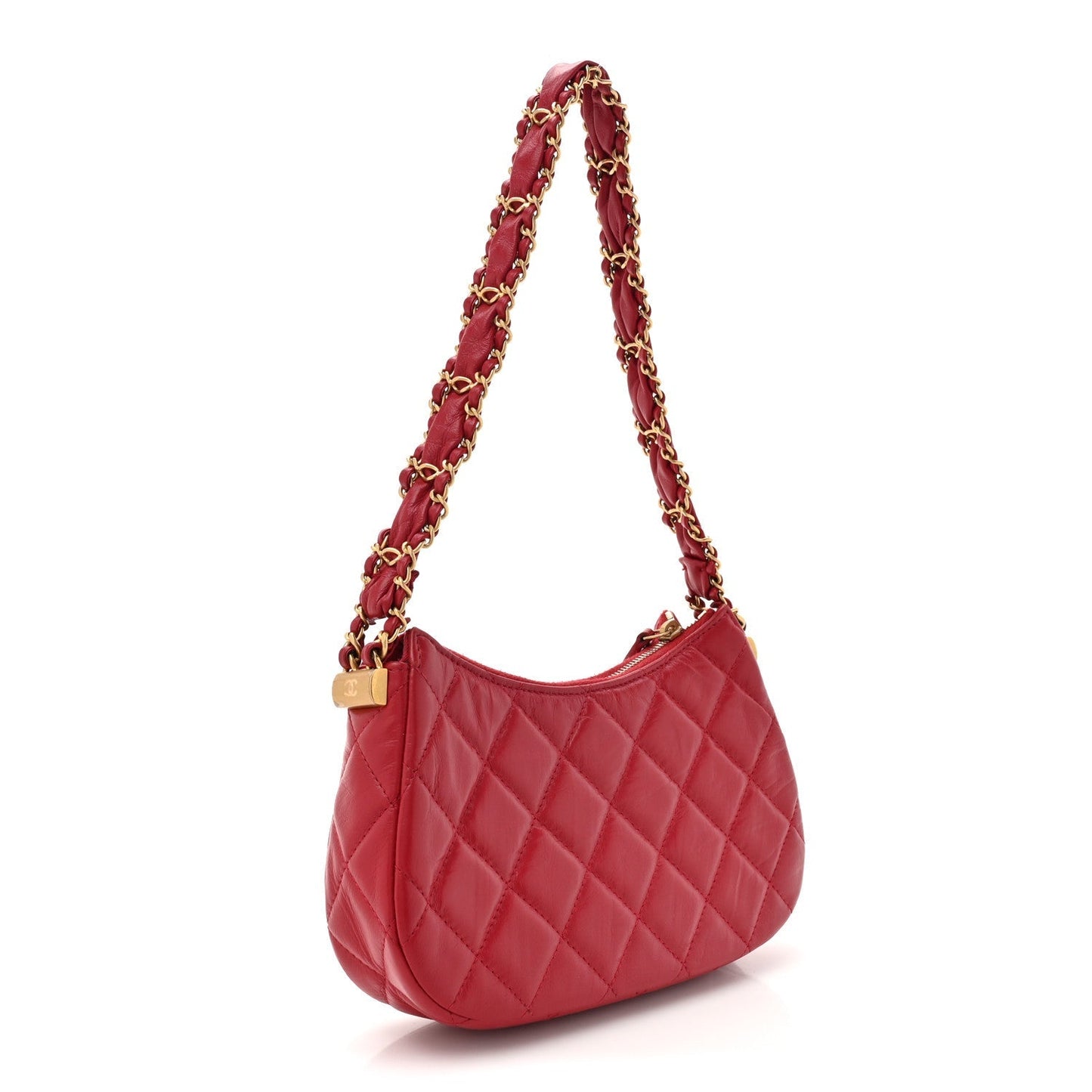 CHANEL CRUMPLED QUILTED CALFSKIN SMALL CHANEL 19 HOBO Shoulder Bag