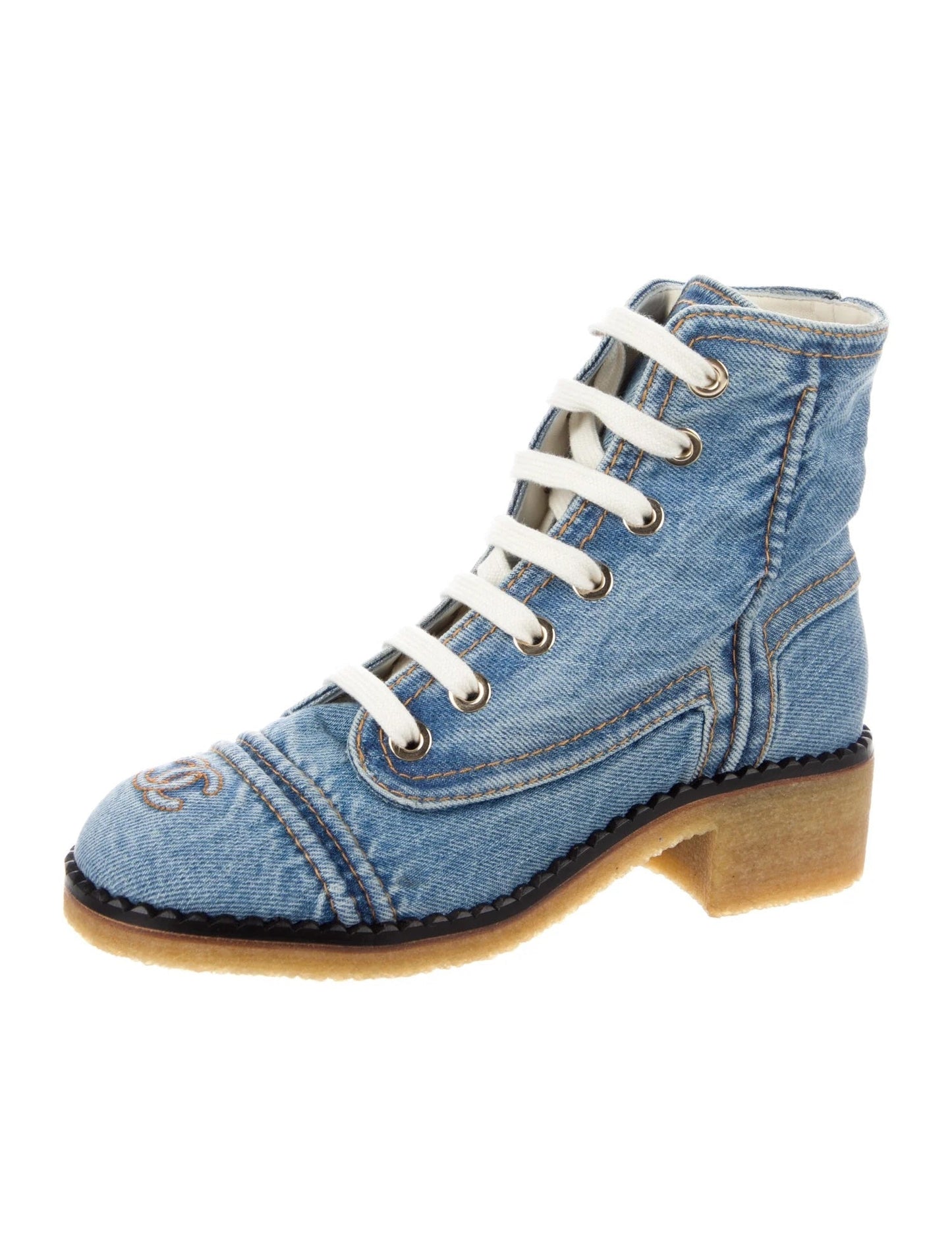 CHANEL LACE UP COMBAT BOOTIES Handbag
