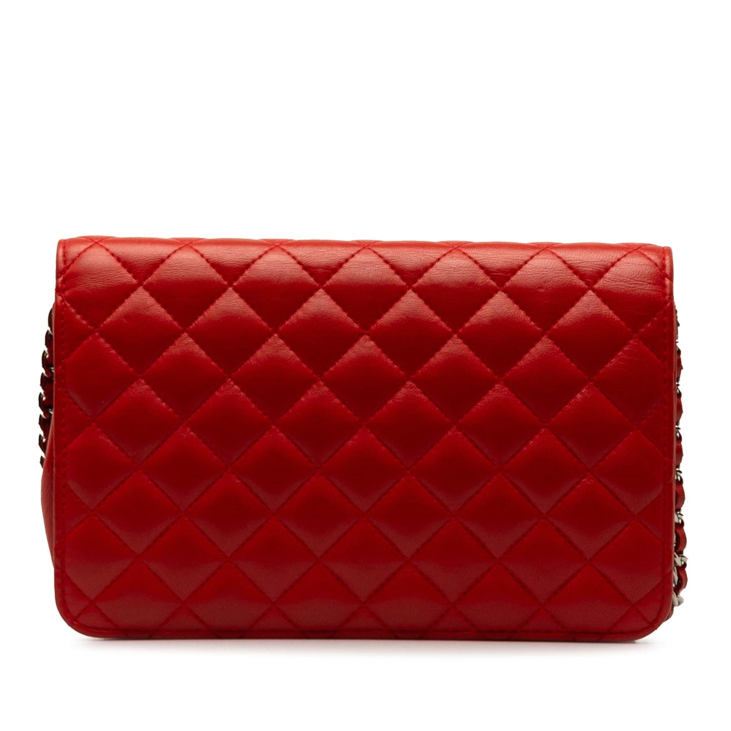Chanel Diamond CC Lambskin Wallet on Chain (SHG-0Q7xkL) Crossbody