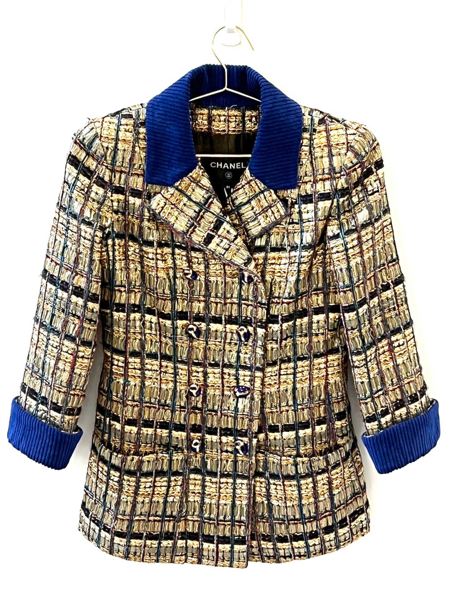 CHANEL EGYPT COLLECTION GOLD RUNWAY TWEED JACKET Handbag