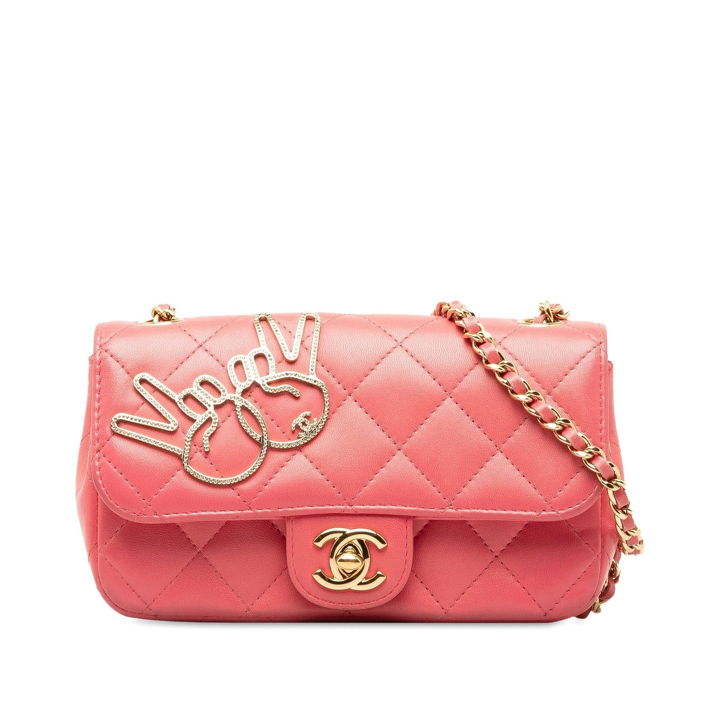Chanel Extra Mini Lambskin V for Victory Flap (SHG-la8uiD) Crossbody