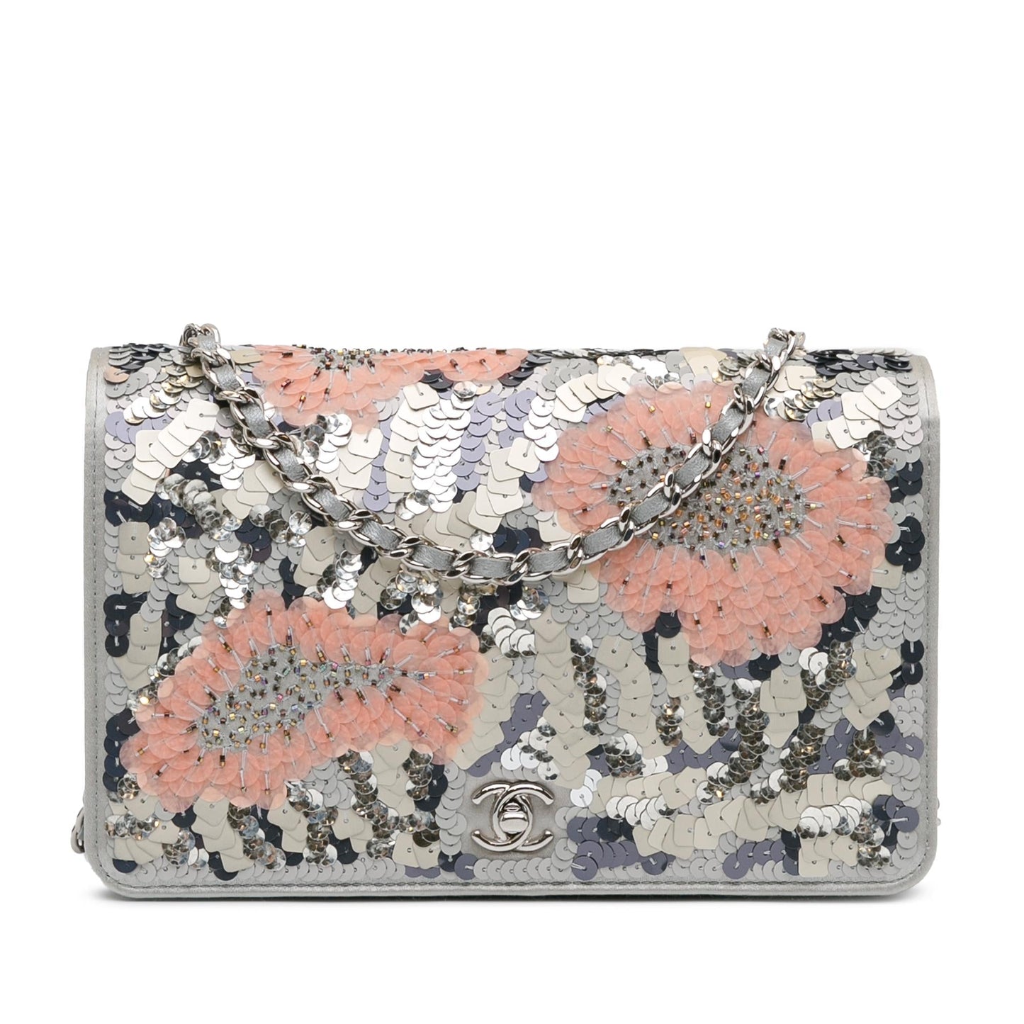 Chanel Flower Sequins Wallet On Chain (SHG-u3QW2r) Crossbody